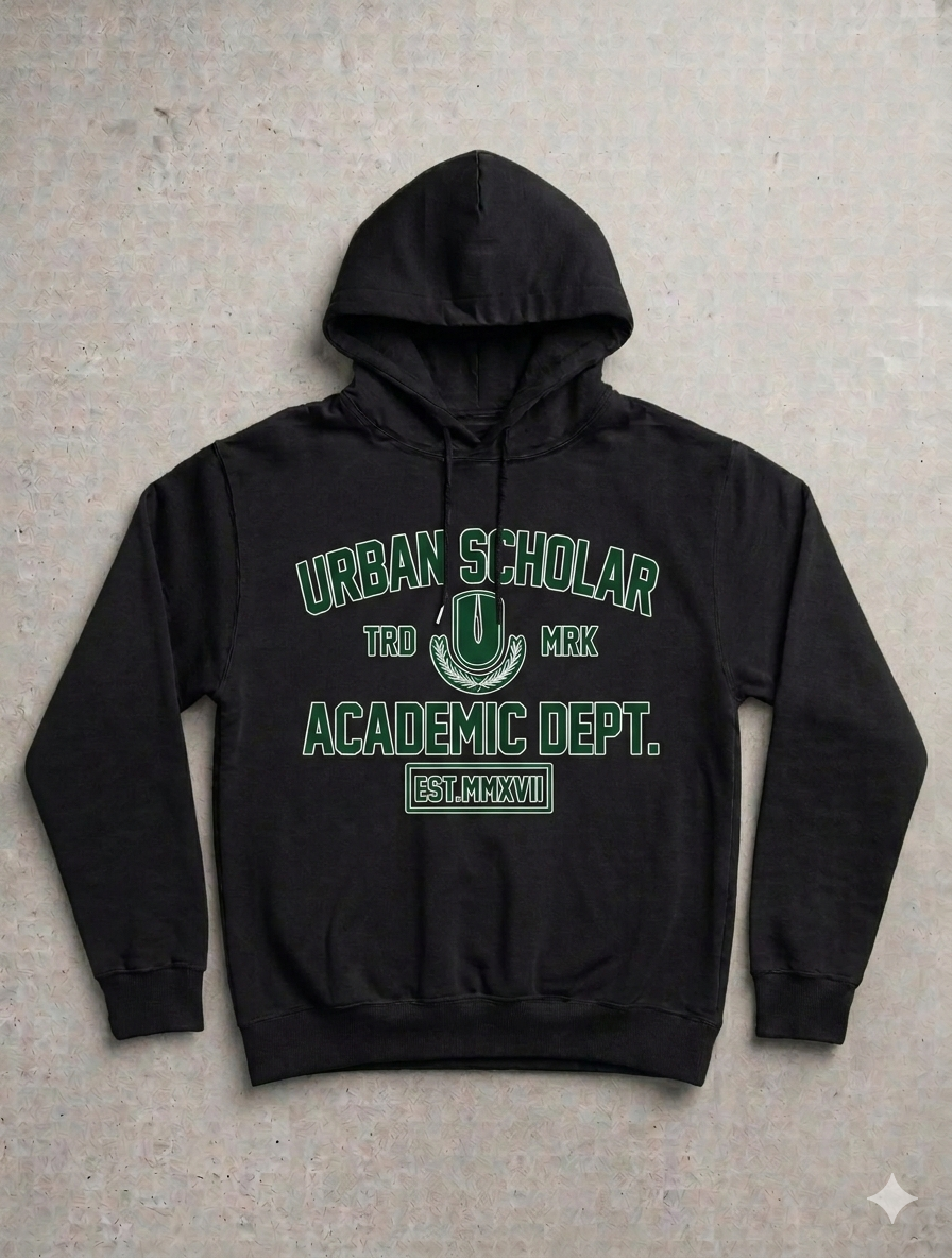 Black Academic Premium Hoodie