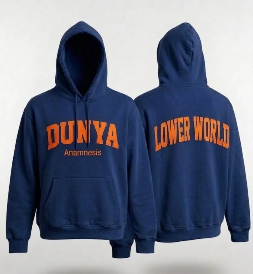 Royal Blue/Orange Anamnesis Collection Luxury Hoodie