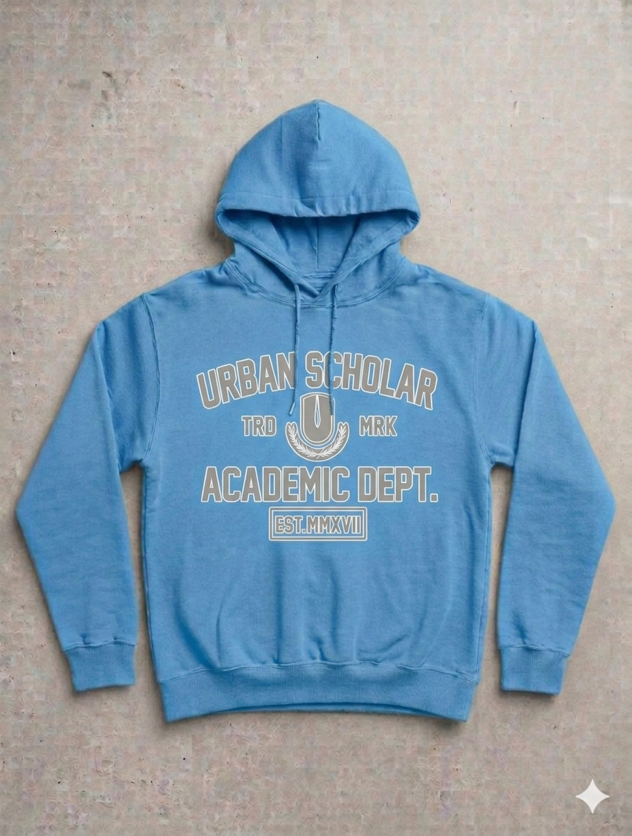Light Blue Academic Premium Hoodie