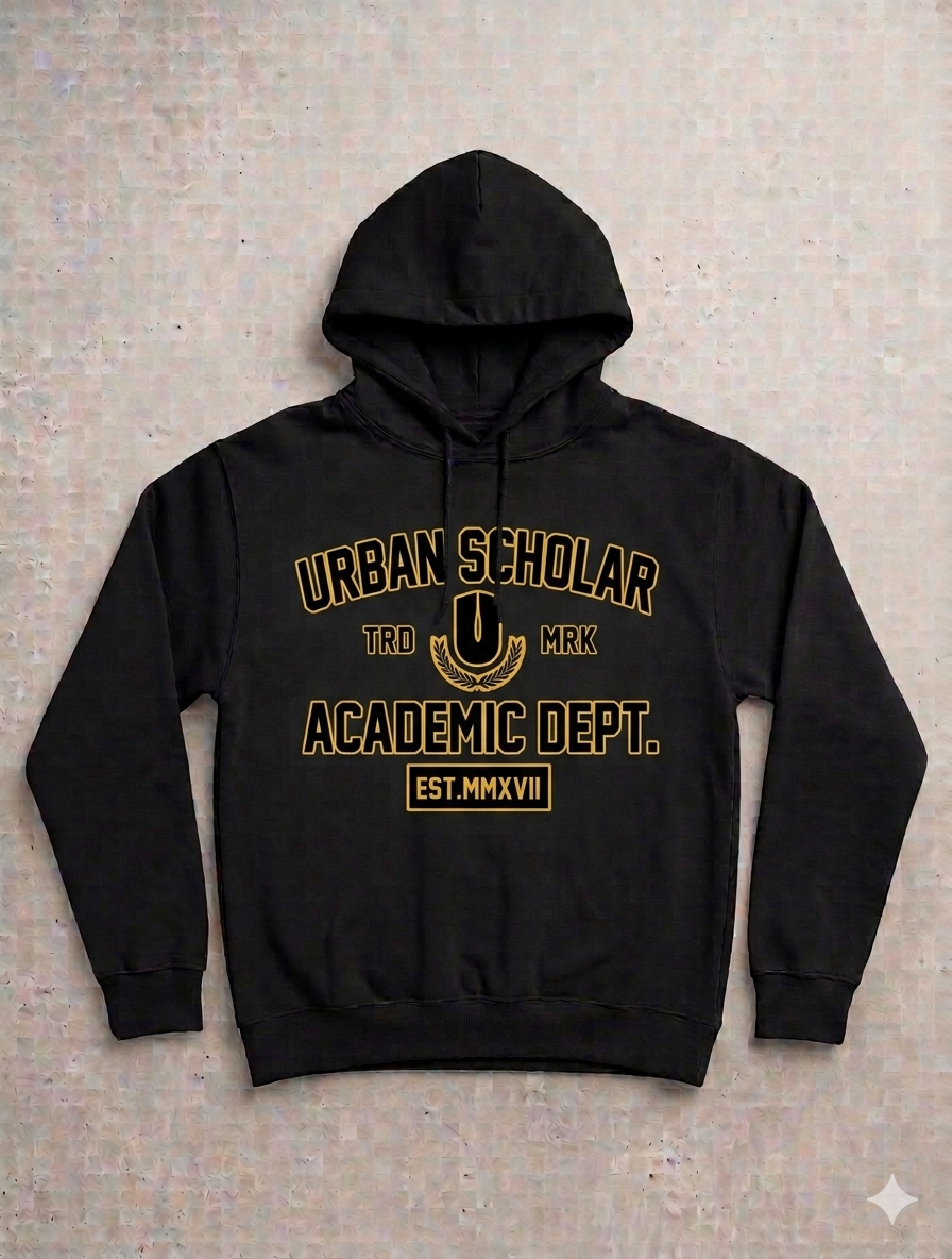 Black Academic Premium Hoodie