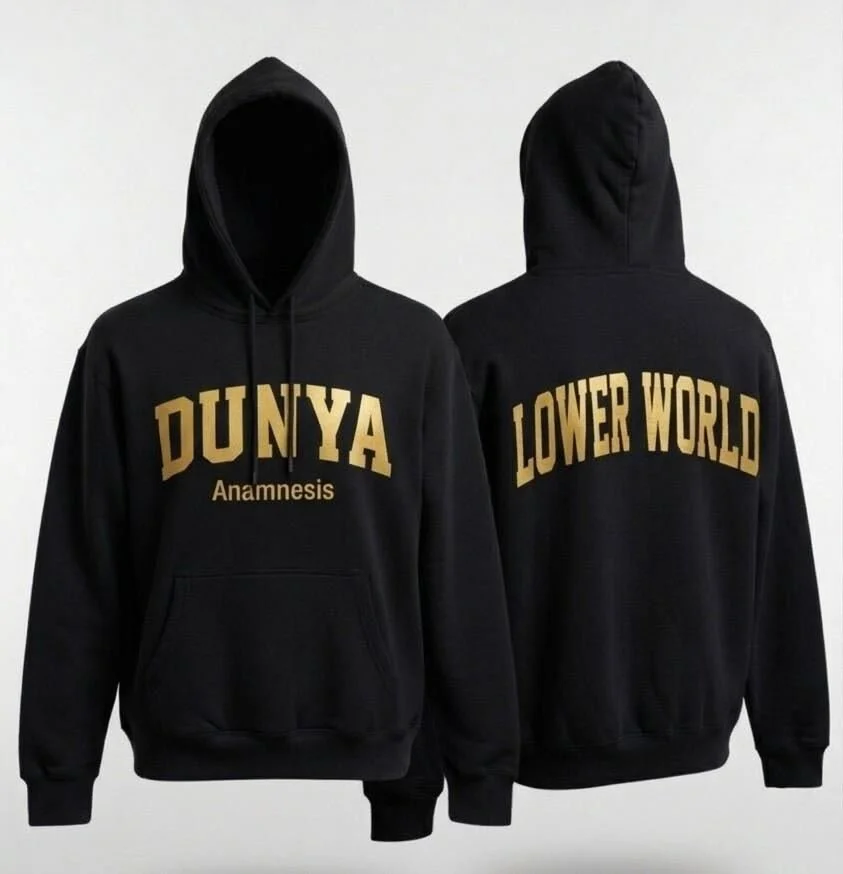 Black/Gold Anamnesis Collection Luxury Hoodie