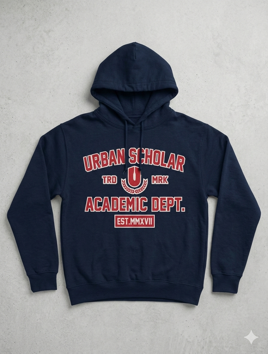 Navy Academic Premium Hoodie