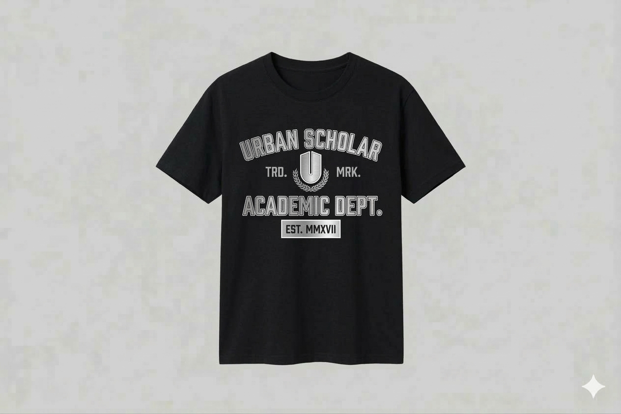 Black Academic Premium T-shirt