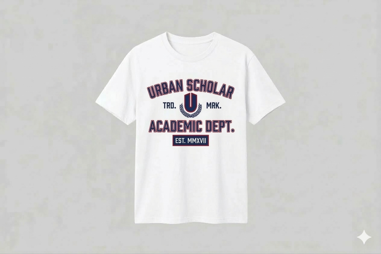 White Academic Premium T-shirt