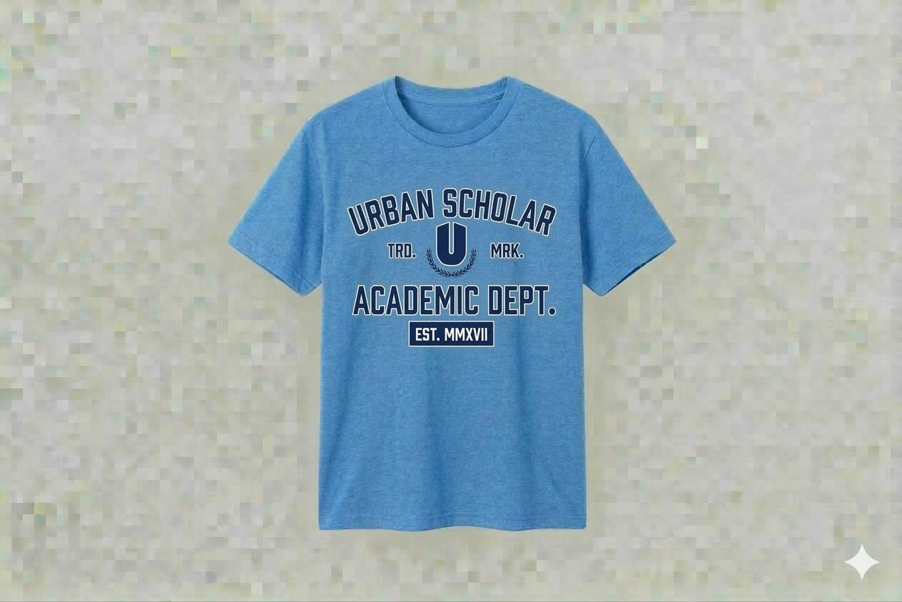 Light Blue Academic Premium T-shirt