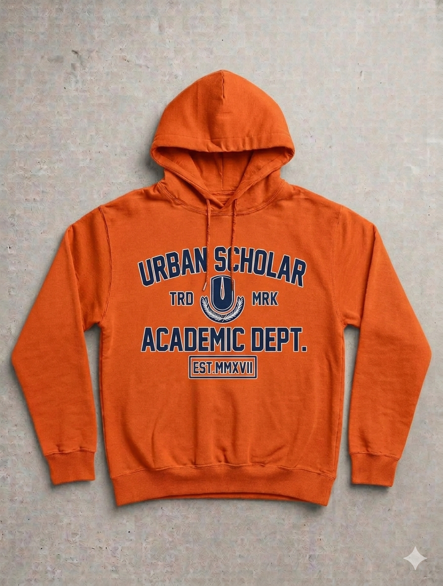 Orange Academic Premium Hoodie