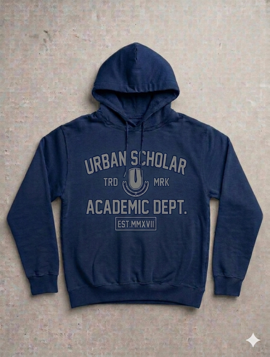 Navy Academic Premium Hoodie