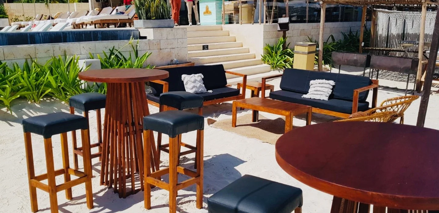 Periquera madera, banco negro