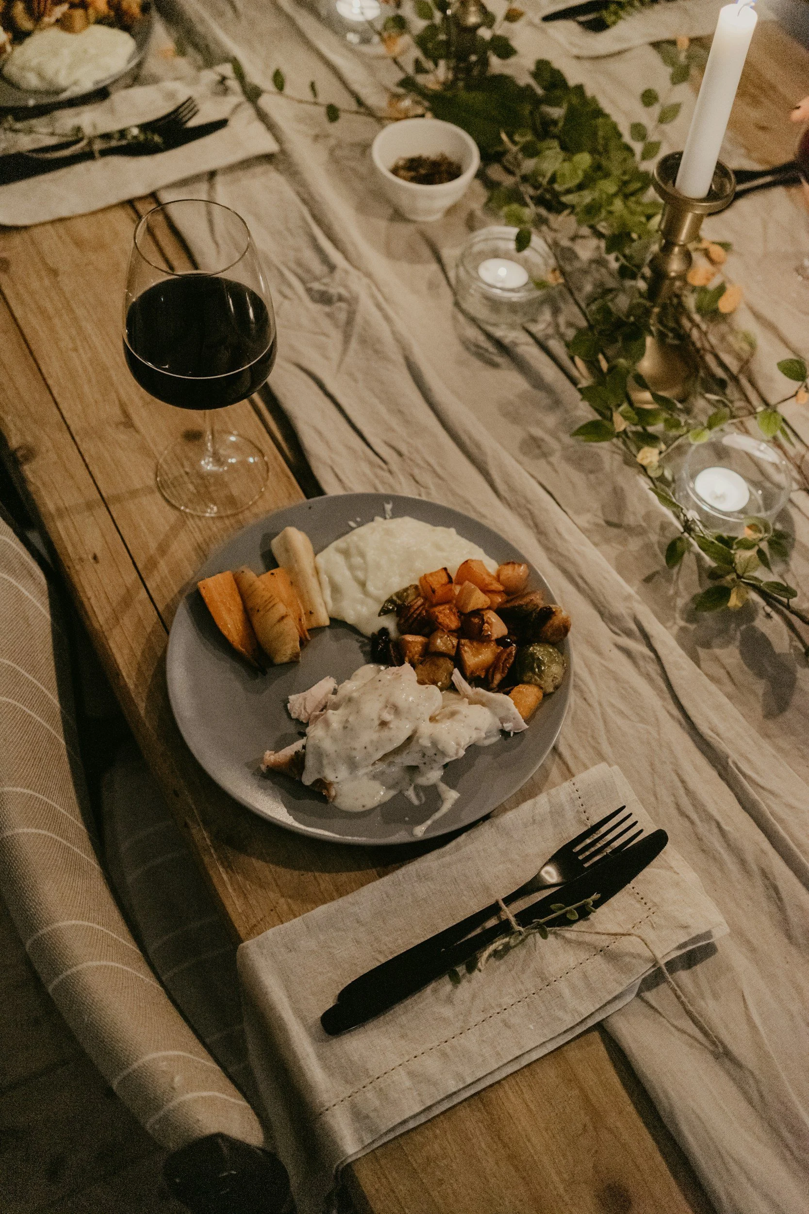 Farm to table meal