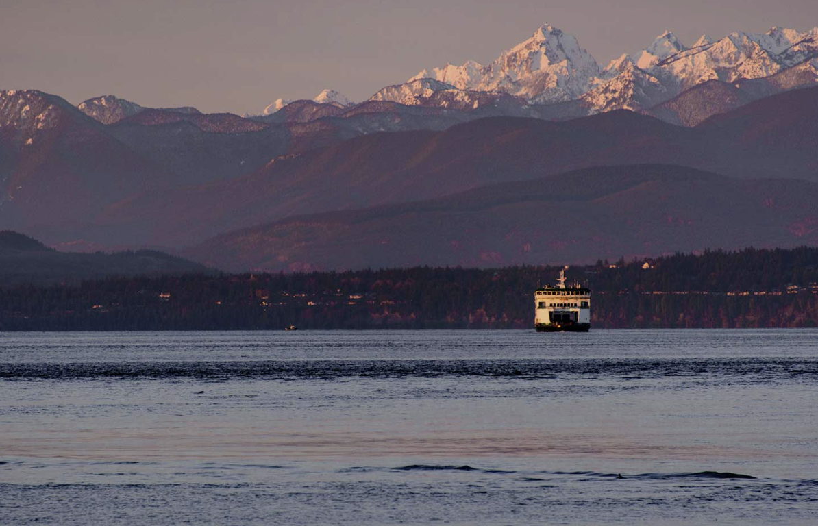 winter ferry pacific northwest