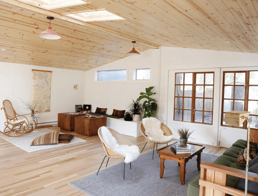 The light-filled wellness studio