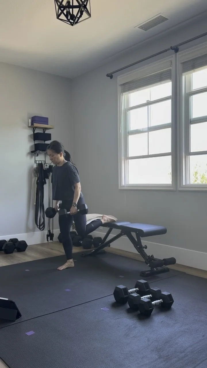 Lower Body Strength with Dumbbells and Bench