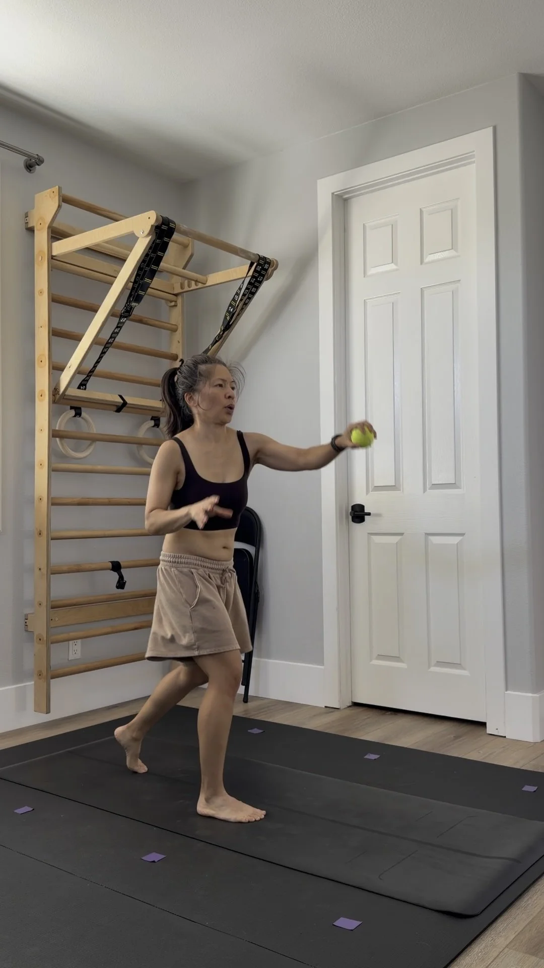 Coordination + Balance with Tennis Balls