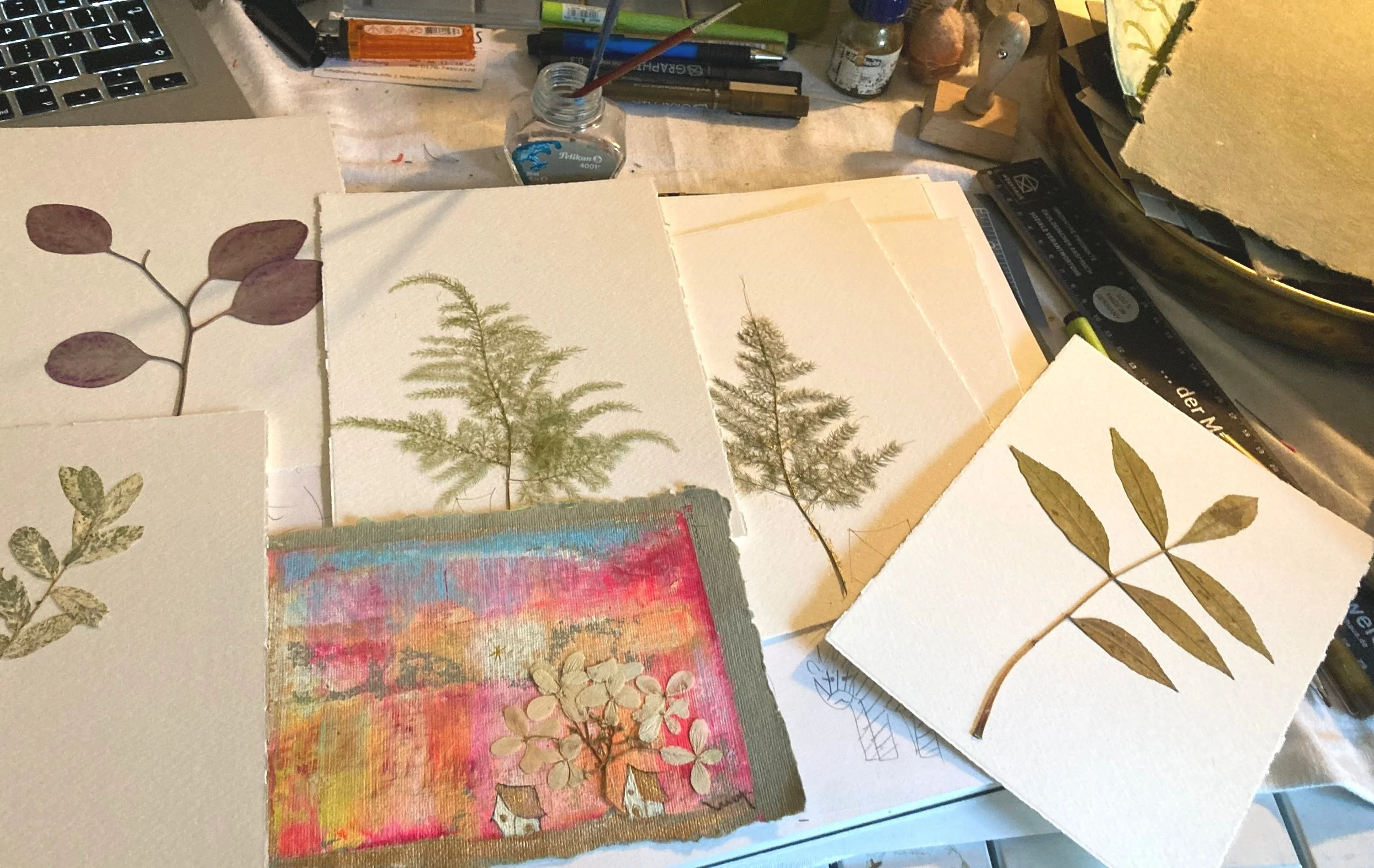 Kreativen Prozess - Gepresste Flora