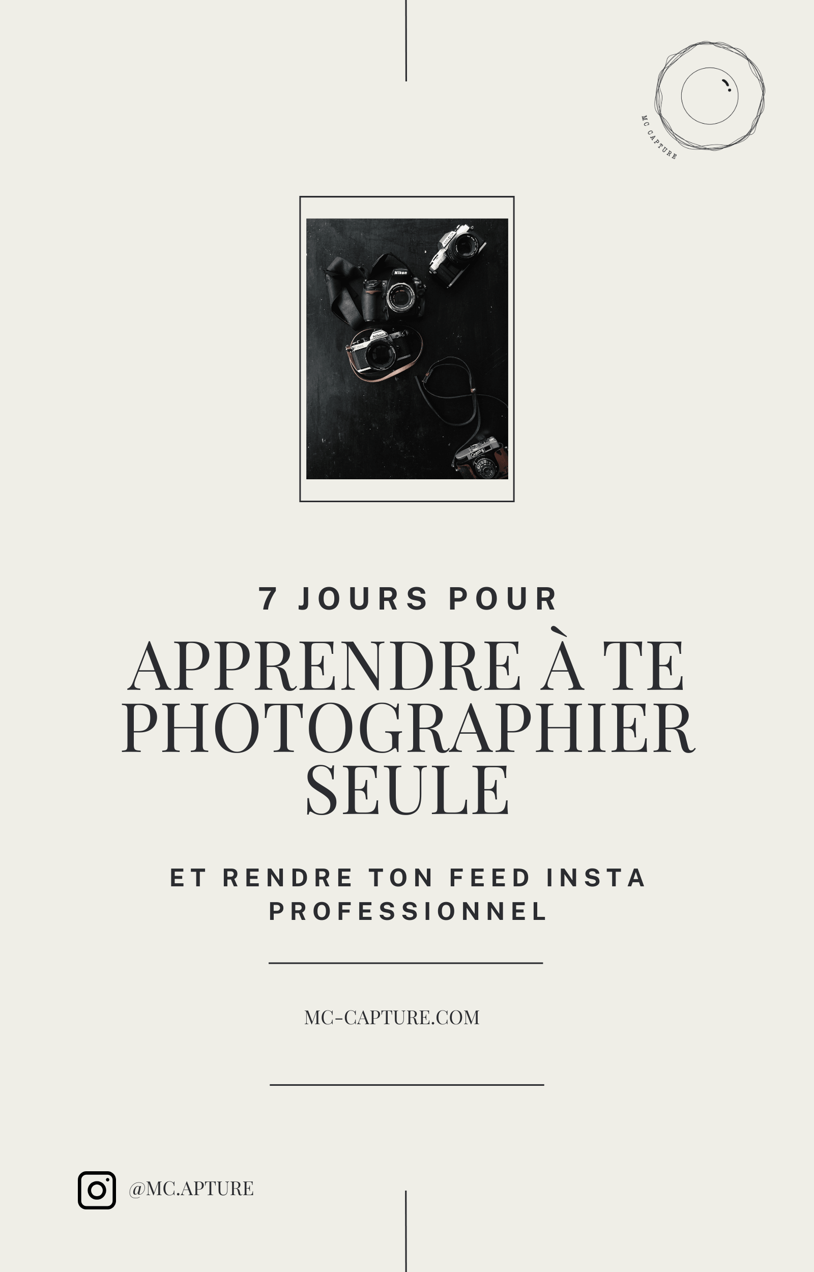Ebook : Apprends à te photographier seule en 7 jours