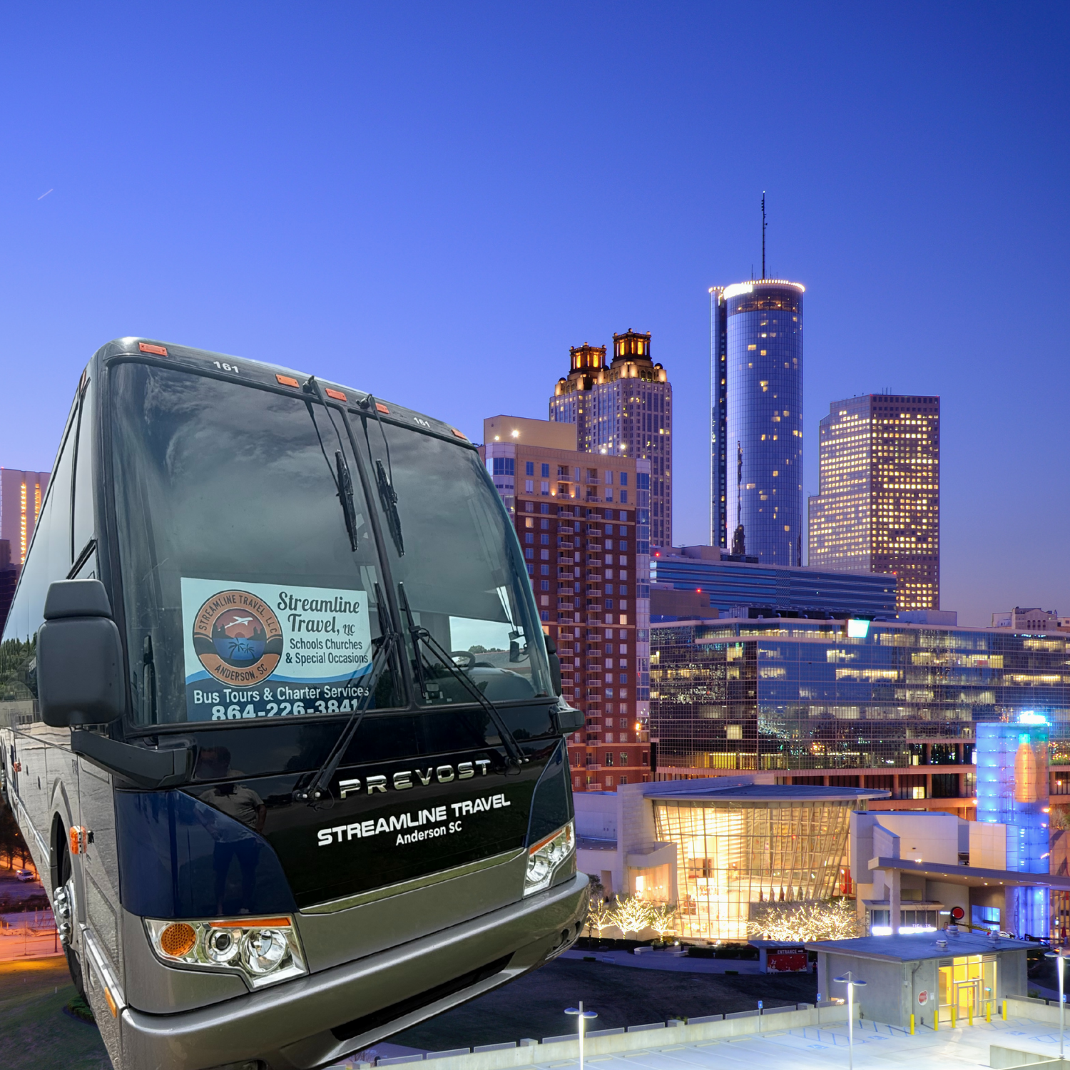 Anderson, SC Bus Charters & Group Tours | Streamline Travel