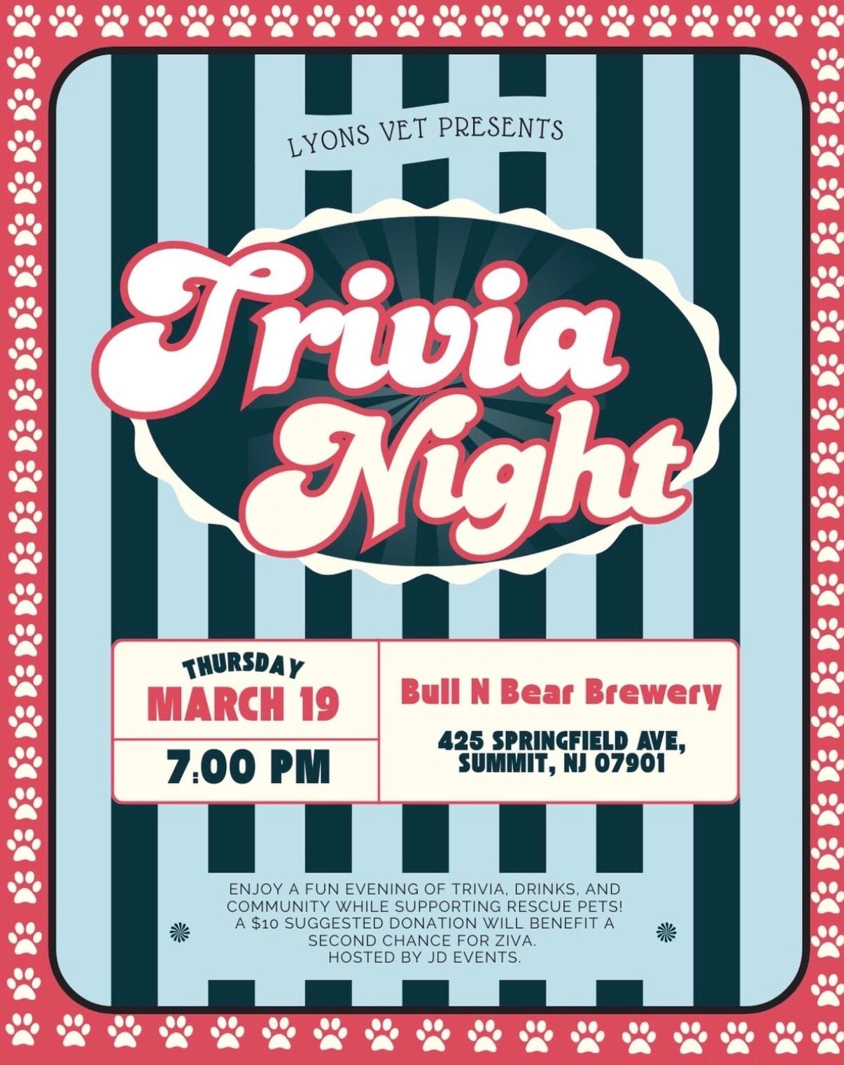 Trivia Night hosted by Lyons Vet!