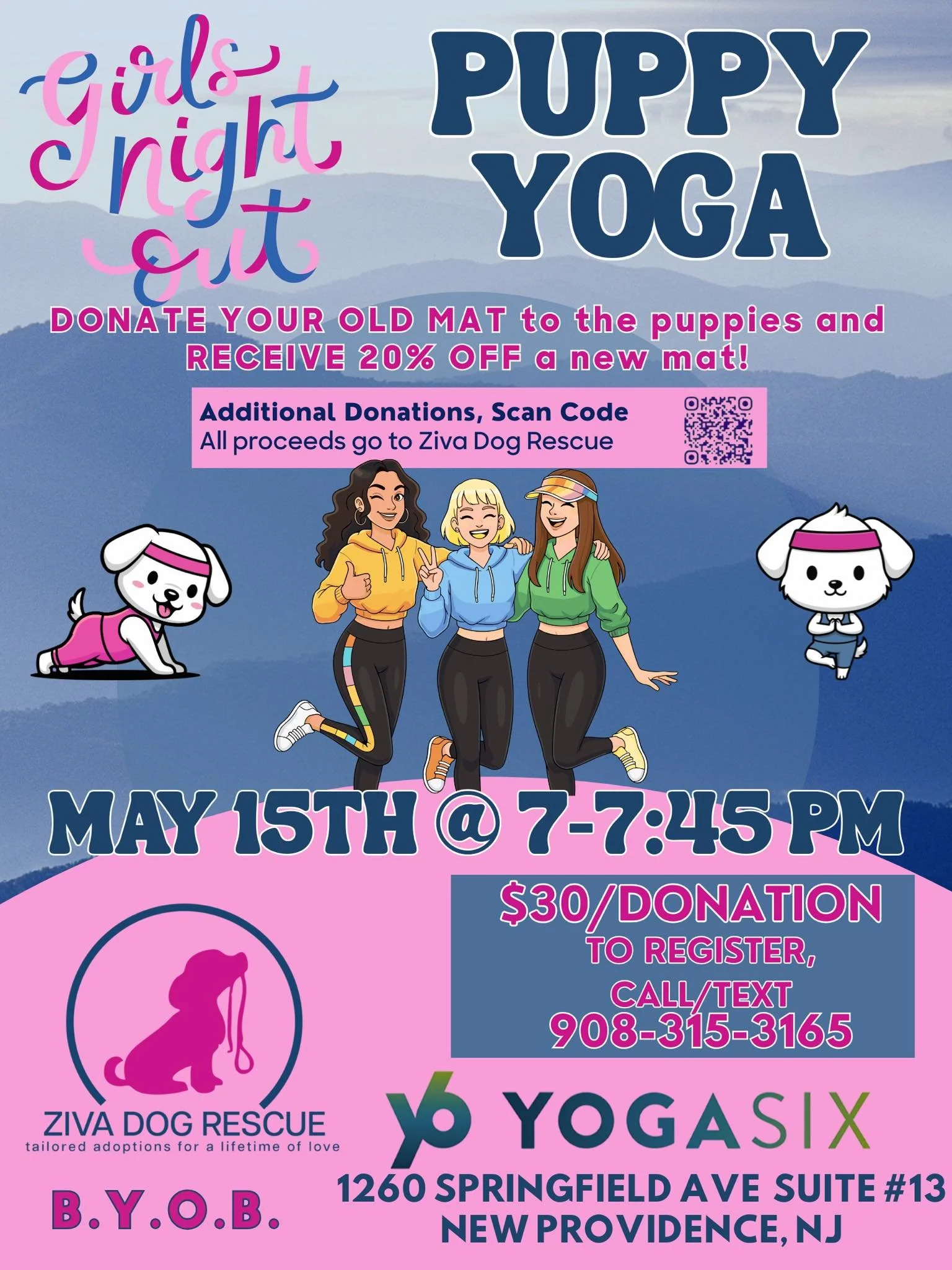 Girls Night Out Puppy Yoga!