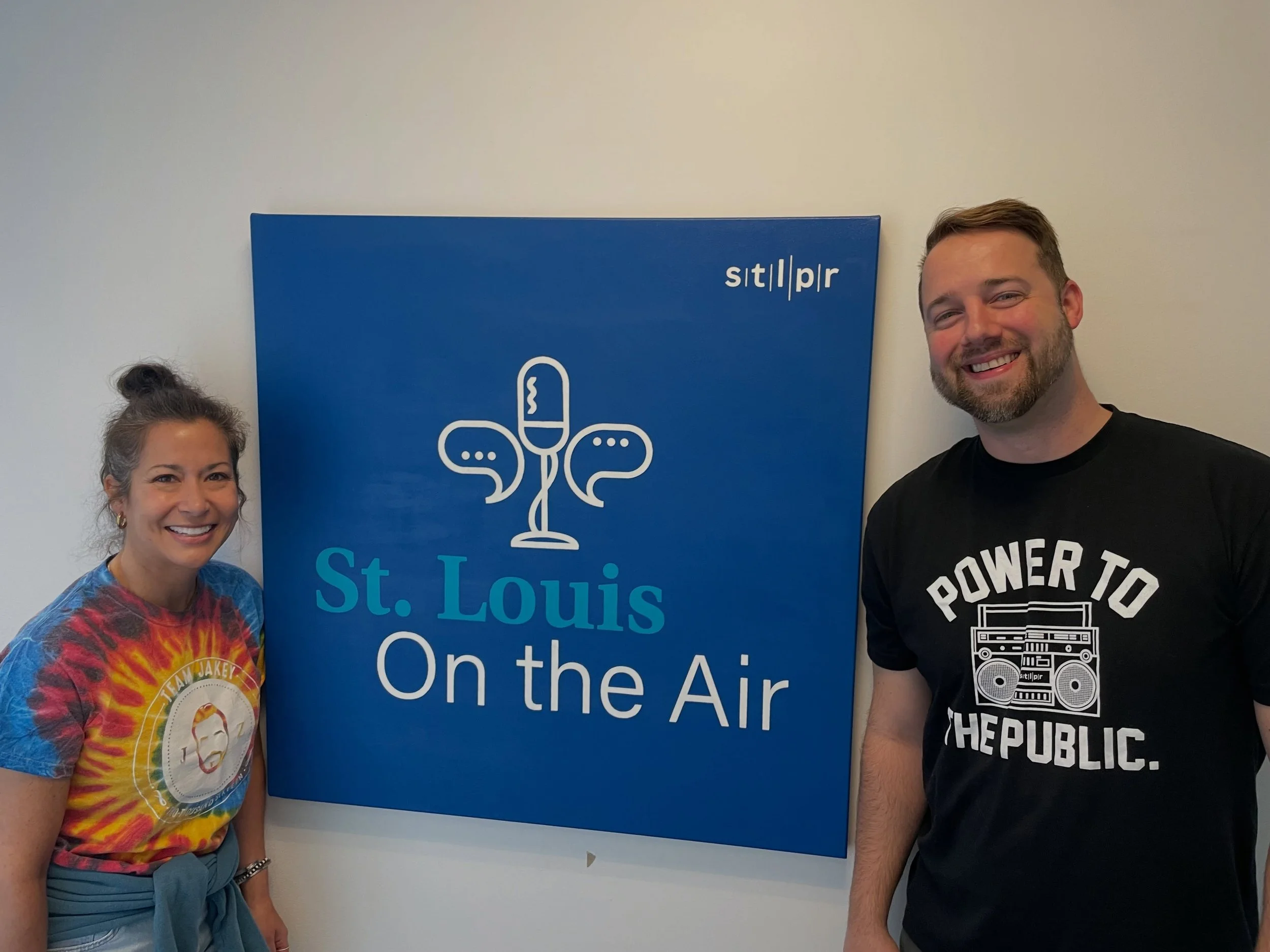 What an honor to have been interviewed by the one and only @elainechastl today on @stlonair on @stlpublicradio. @team_jakey got to tell our story in a totally new way with @jenzx3stooges and @logan_janis talking Jake, the mission and events like Taps