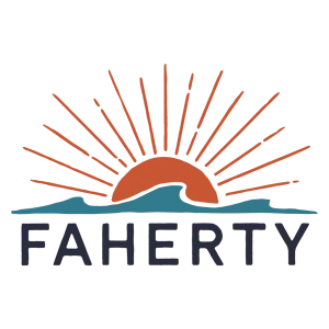 A stylized logo featuring a sunset with rays radiating outward, a whale silhouette, and the word 'TRIQUI' beneath.