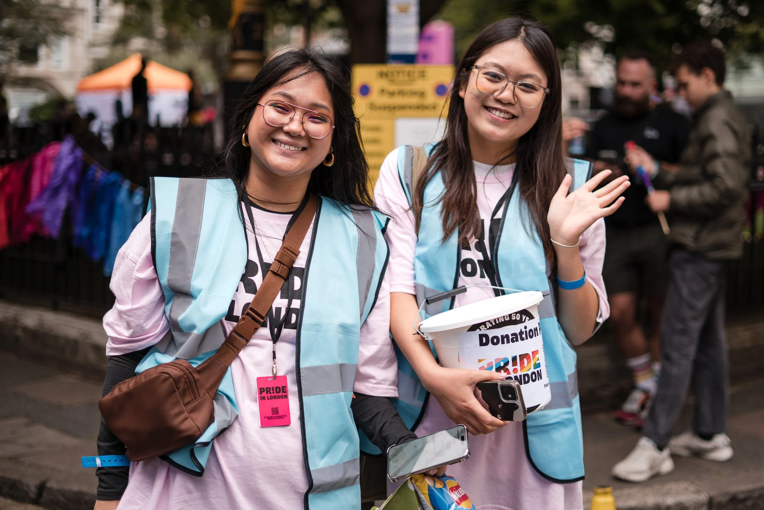 Two volunteer on-the-day fundraises, within Soho Square