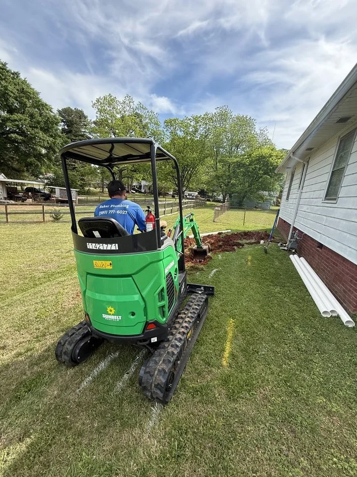 Baker Plumbing Sewer Line Trench Digging 