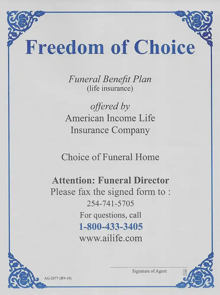 Freedom of Choice Certificate