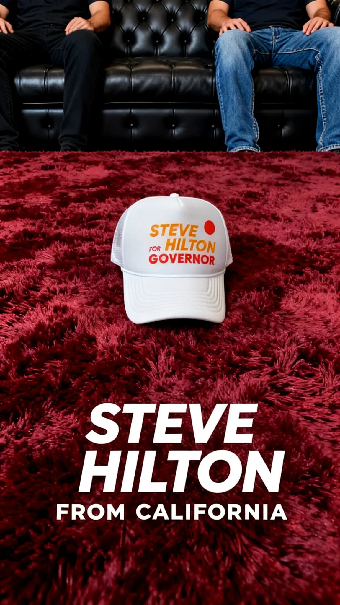 Steve Hilton for Governor Trucker Hat-White
