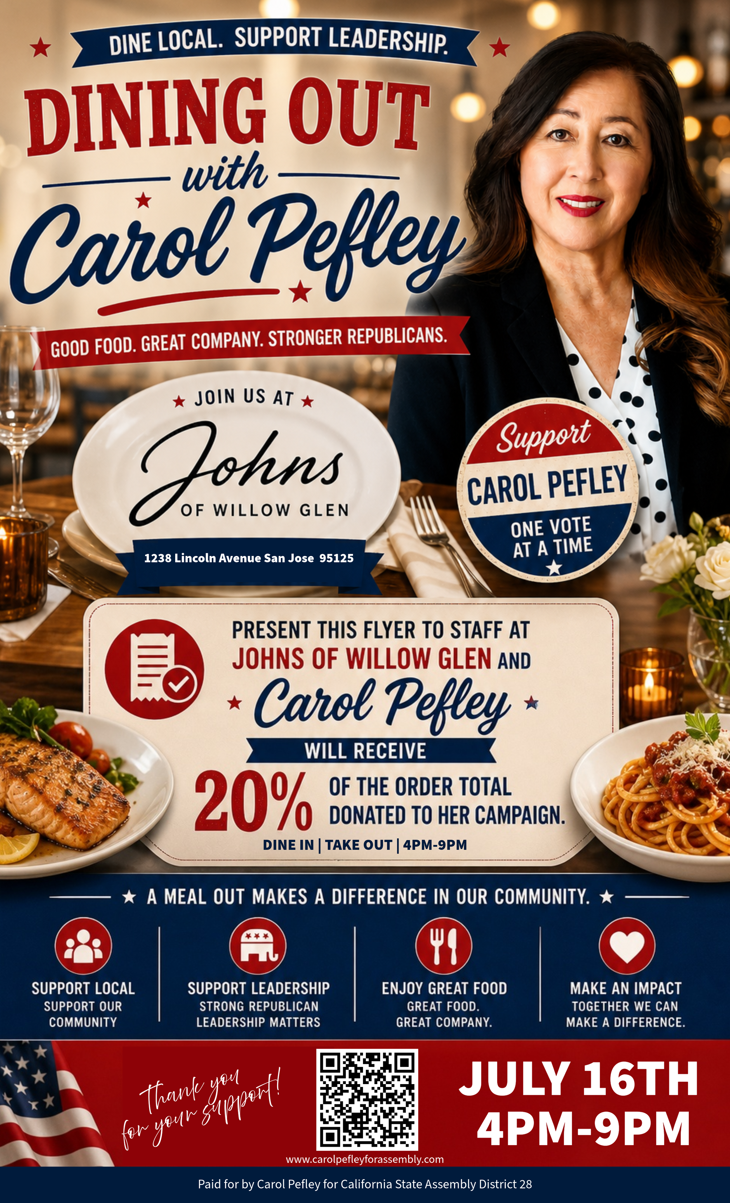 🍽️ Dining Out with Carol Pefley: Dine Local, Support Leadership!