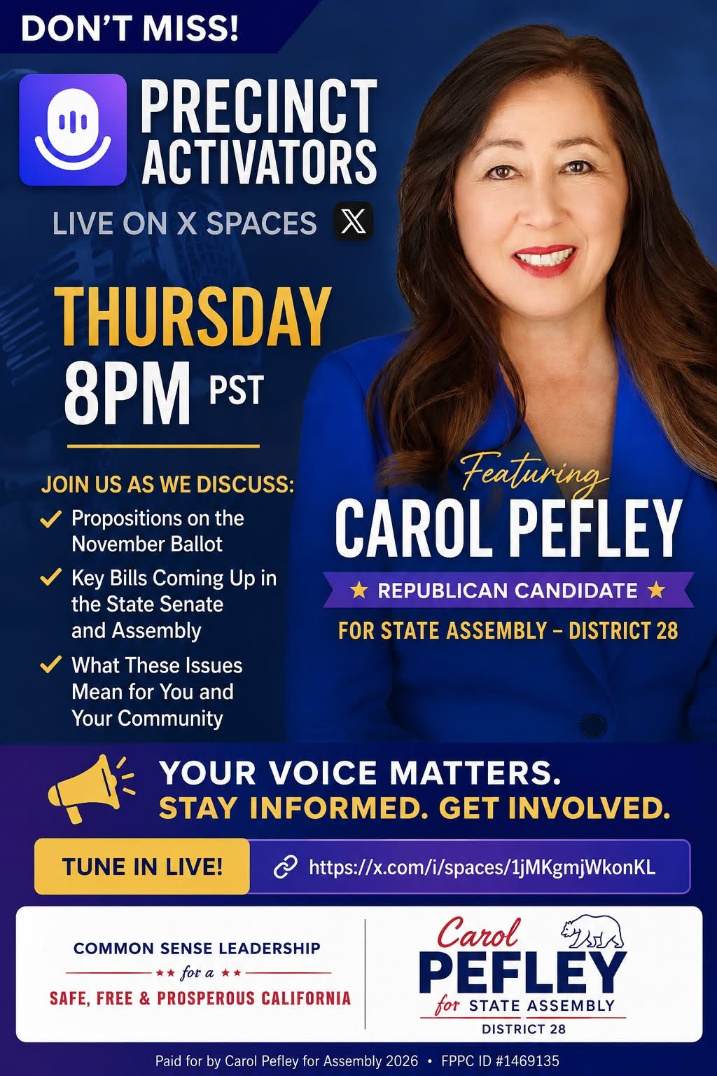 Precinct Activators Podcast Featuring Carol Pefley