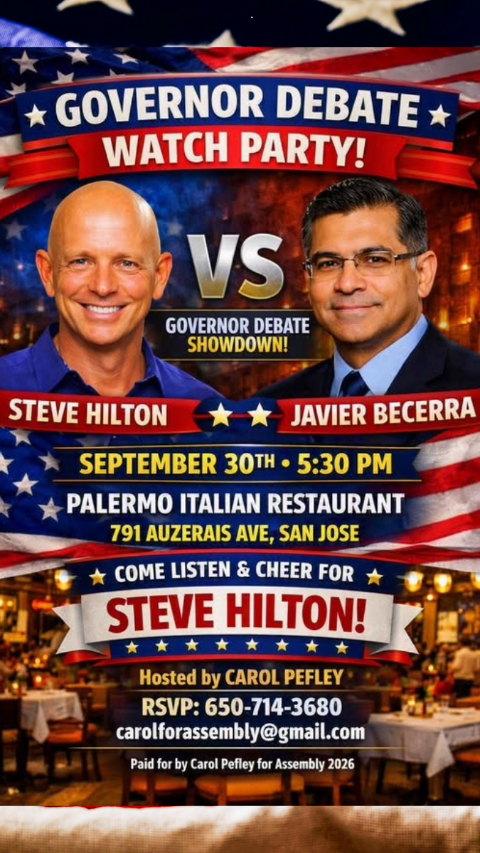 California Governor Debate Watch Party: Steve Hilton vs. Javier Becerra