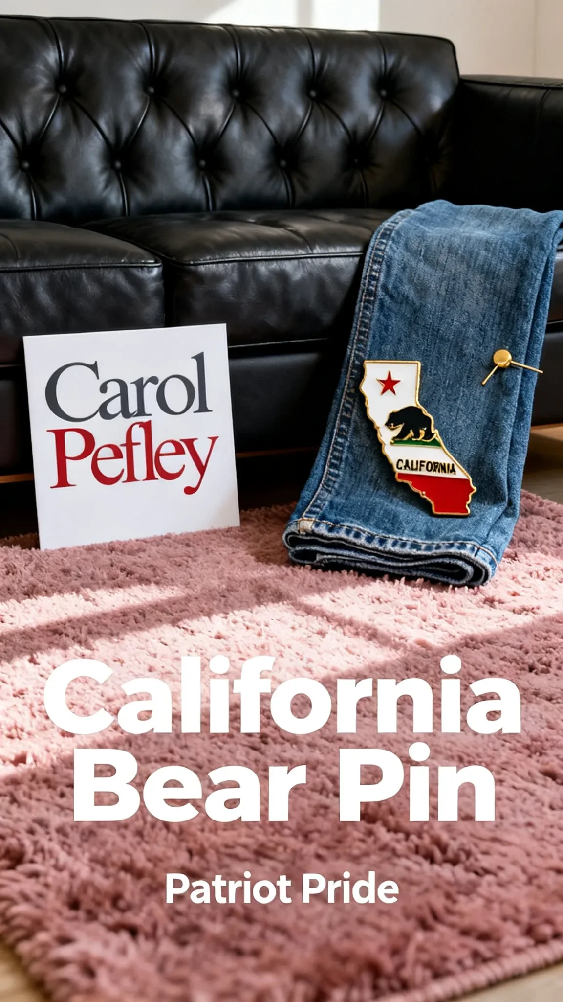 California Bear Flag Pin