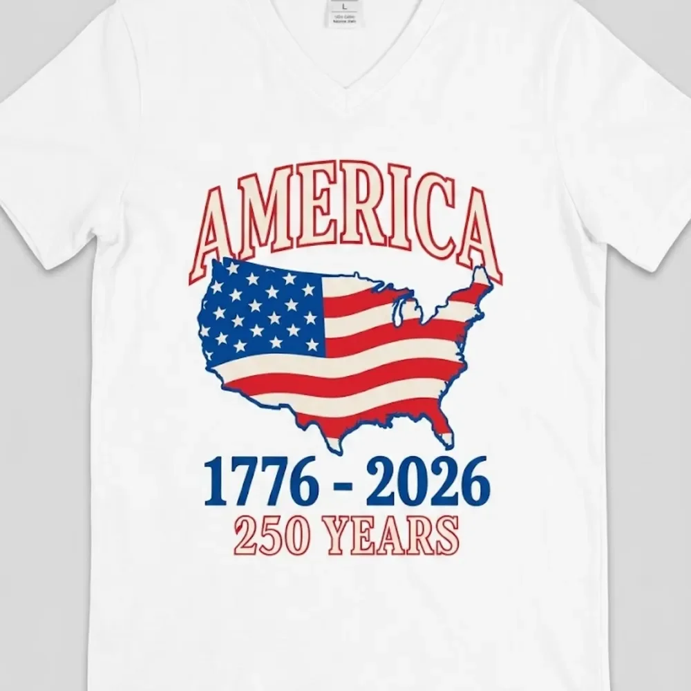 America 250th Anniversary V-Neck T-Shirt