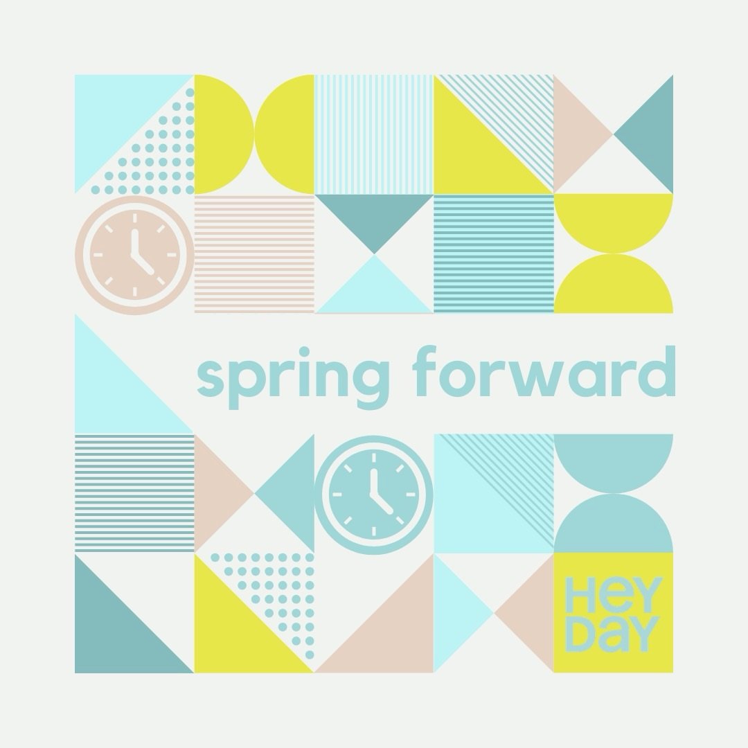 Reminder: clocks spring forward tonight! 🌷☀️