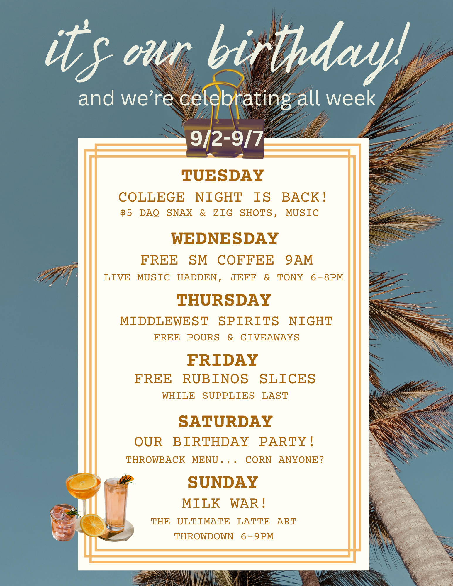 The Lion - 1 Year Celebration - Free Rubino's Pizza Night