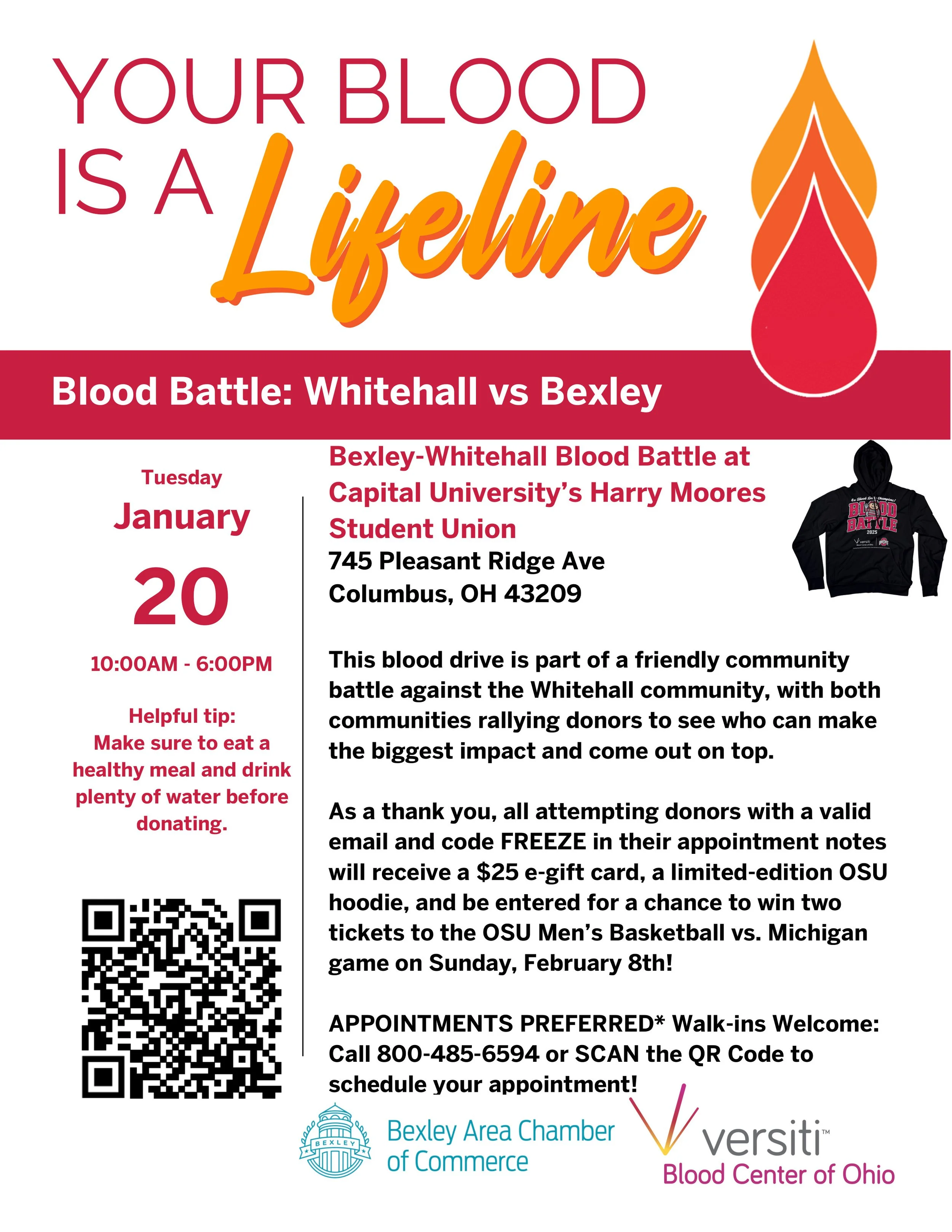 Your Blood is a lifeline - Blood Battle Bexley Vs Whitehall 