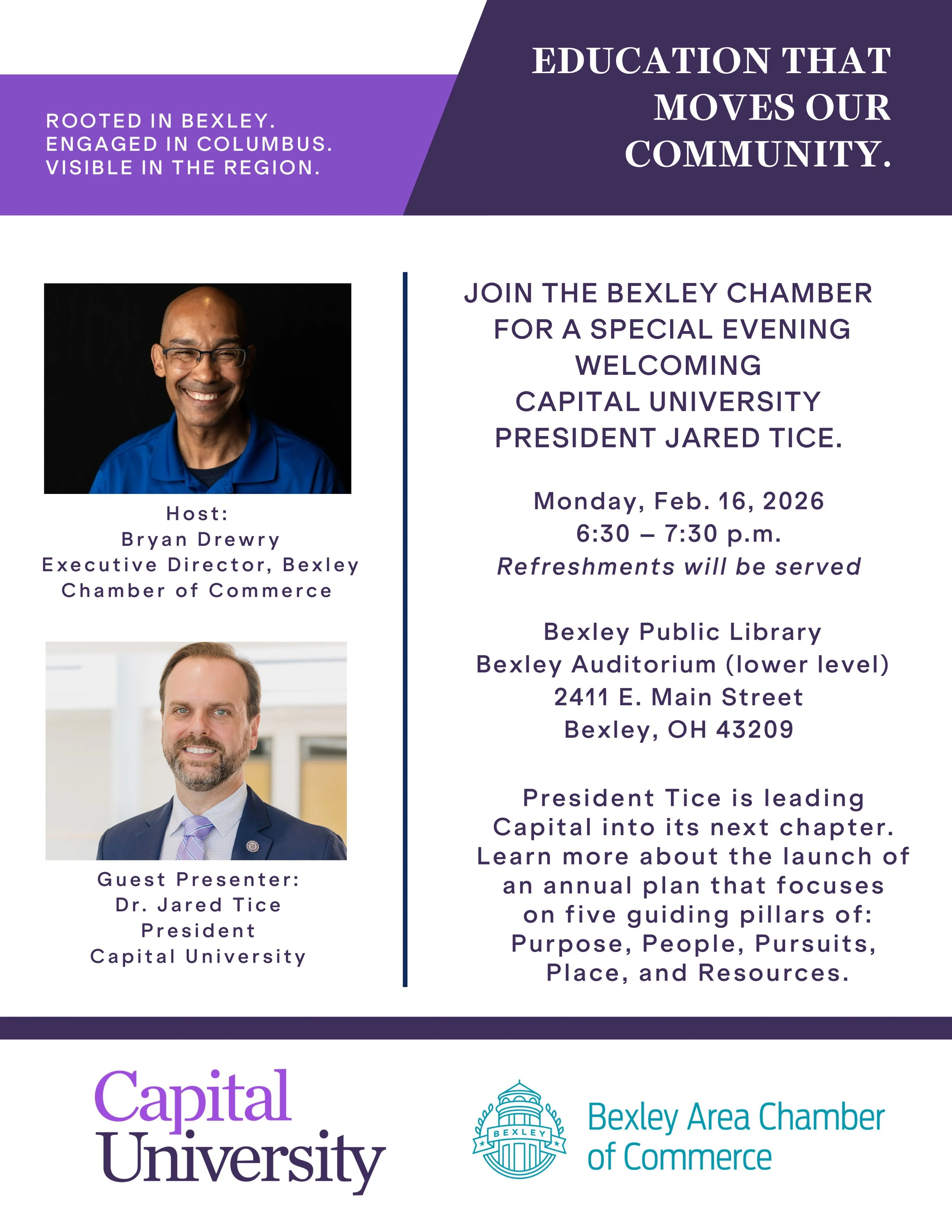 Bexley Chamber introduces President Jared Tice