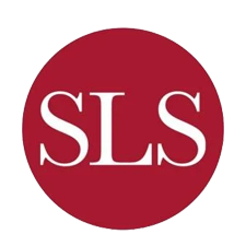 Red circular logo with the white letters "SLS" in the center.
