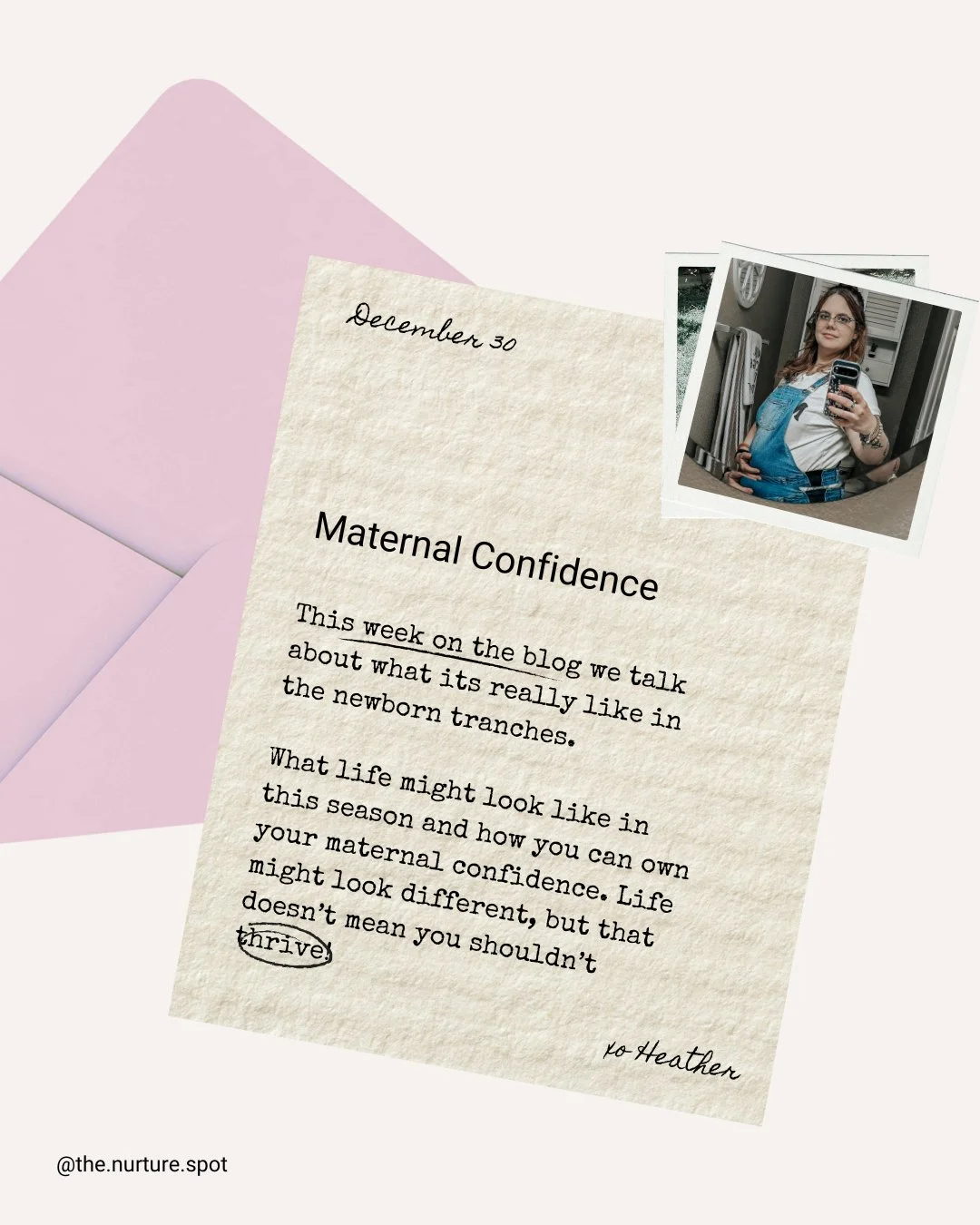 Soak up those newborn scrunches. You&rsquo;ve got this mama. 

Blog 🔗 in bio.

Hey there! I&rsquo;m Heather, a twice certified Pediatric Sleep Specialist, mom, and owner/founder of The Nurture Spot. Curious about your little one&rsquo;s sleep? Follo