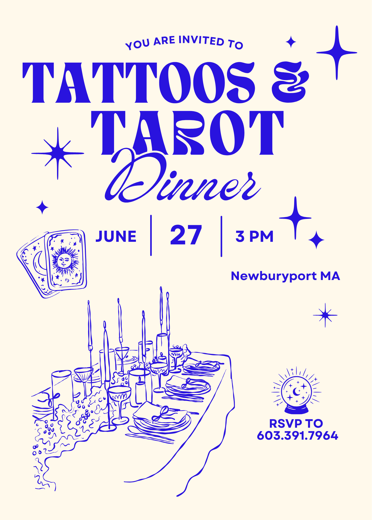 Tattoos and Tarot Night