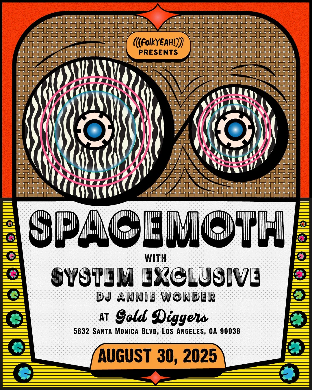 Spacemoth at Gold Diggers Final Poster Art PDF