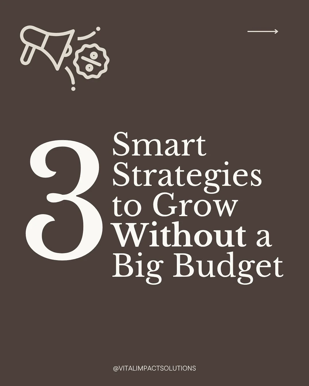 Growth doesn&rsquo;t always mean more spending; it means smarter strategy.

Whether you lead a clinic, nonprofit, or purpose-driven business, these 3 strategies help you grow with clarity and confidence:

1️⃣ Strengthen your story and digital presenc