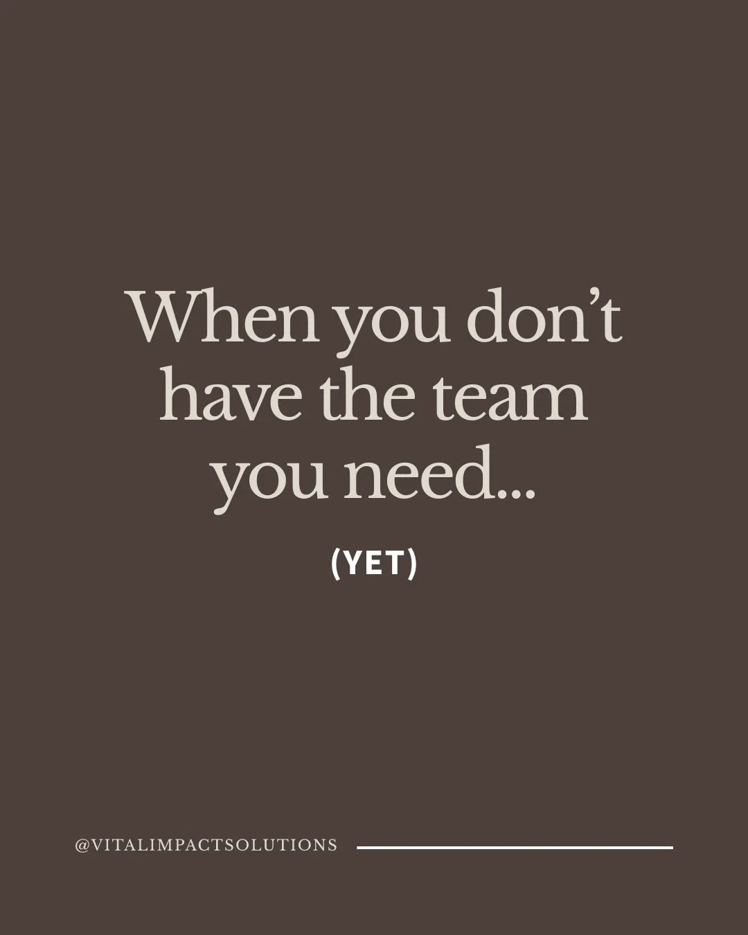 Many organizations are expected to operate like large enterprises without the departments to match.

Which function do you think is hardest to operate without: HR, PMO, Marketing or Communications? 

#FractionalLeadership
#FractionalExecutive
#Health