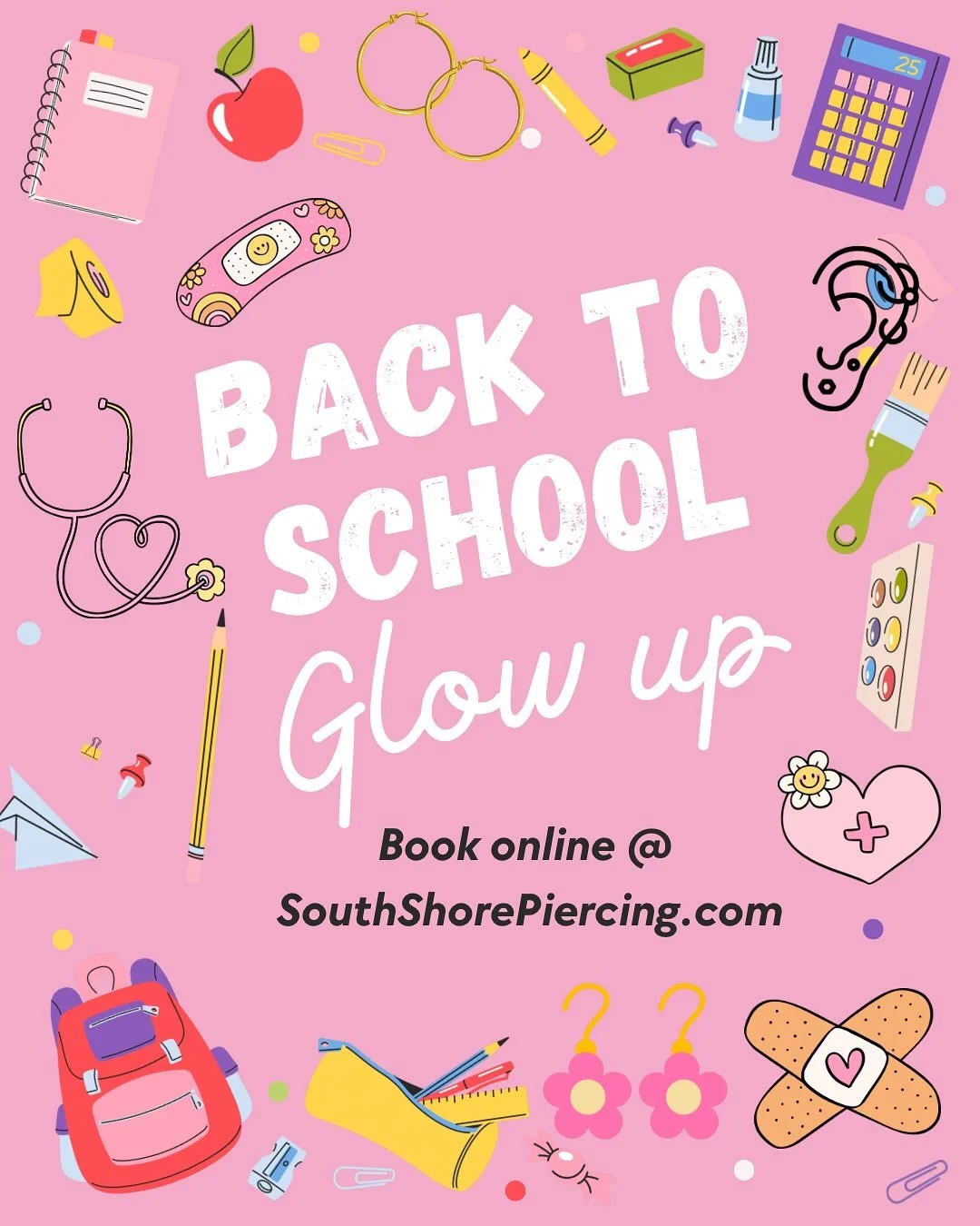 📢✨ Piercing Update! ✨📢

As many of you know, I&rsquo;m a full-time school nurse 🩺❤️ which means my piercing schedule is a little more limited during the school year. I will be switching gears in the coming days but I still saved some time for your