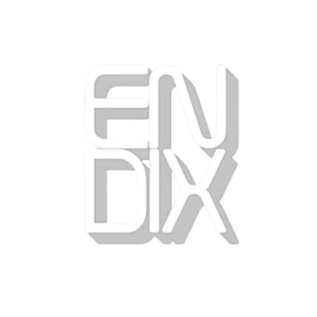 3D neon sign spelling 'EDX' in white with black background.