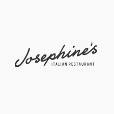 Logo for Josephine's Italian Restaurant in black cursive font on a white background