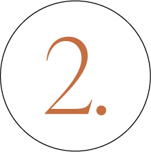 Number 2 with a period, in brown on a black background