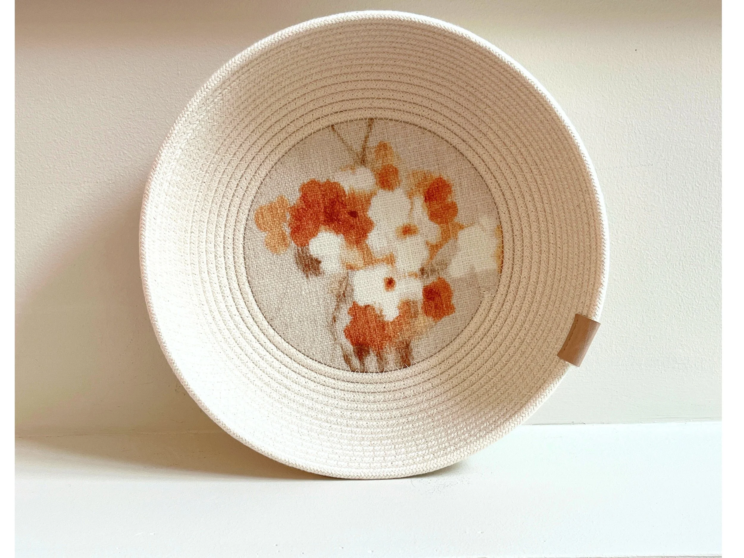 The Sara / Cotton Rope Bowl with Fabric Insert