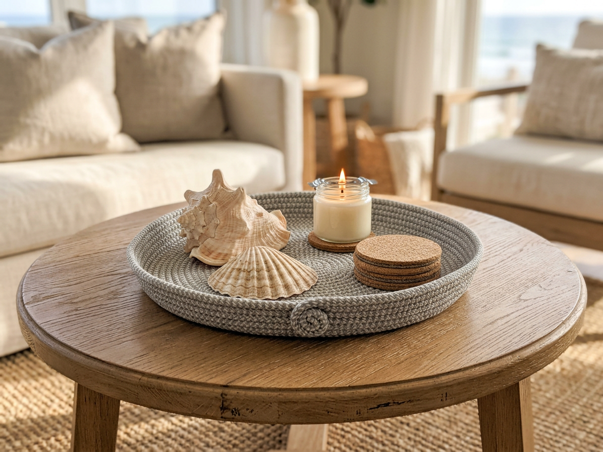 Coffee table bowl L488 on table with shells.jpg