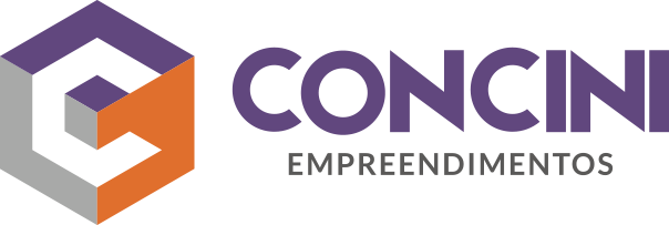Logotipo da Concini Empreendimentos, com um ícone geométrico e o nome da empresa ao lado.